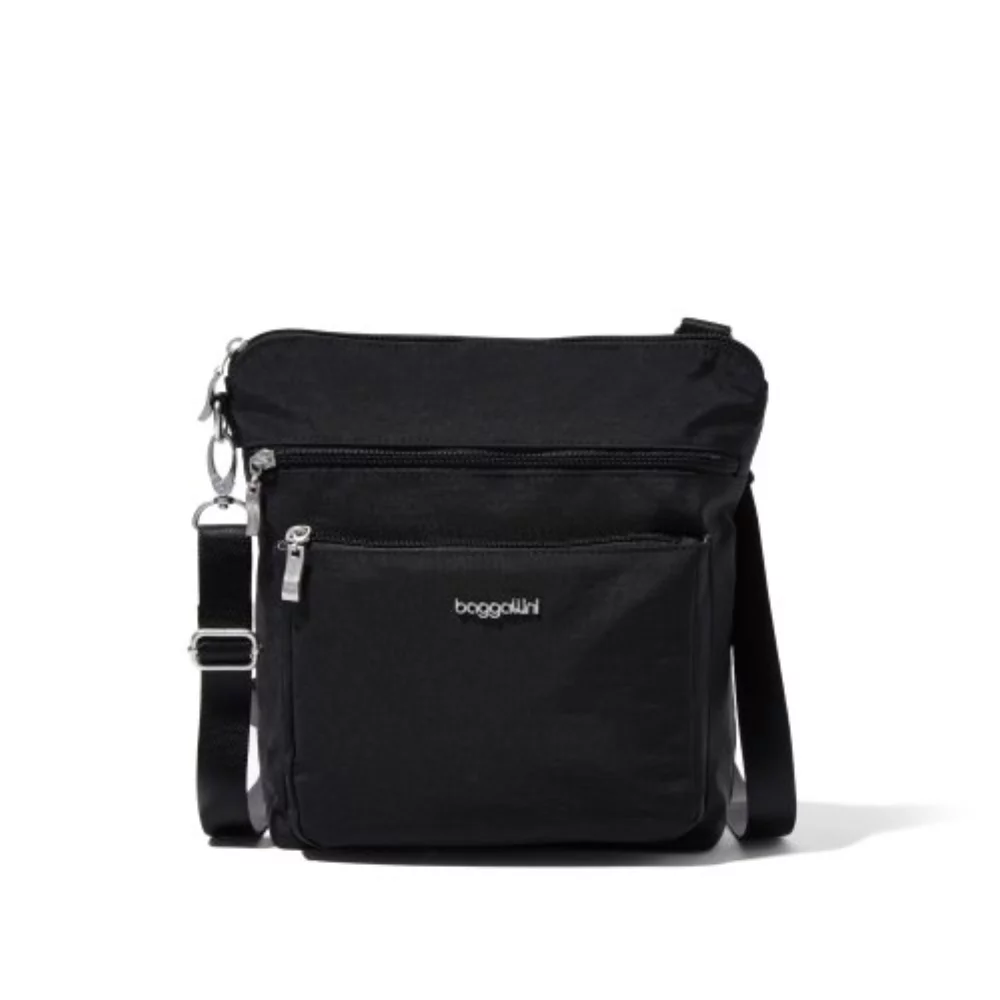 Modern Large Pocket Crossbody - Black
