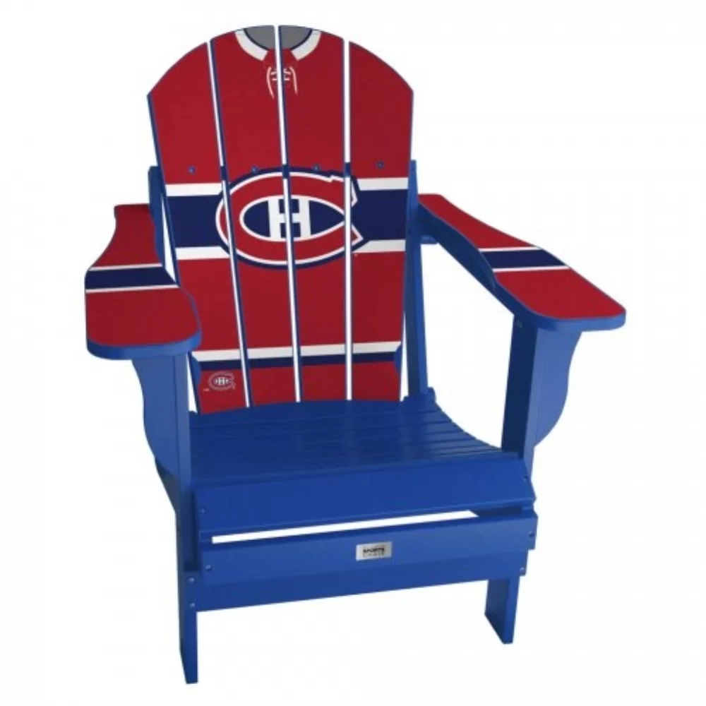 Chaise pliante en résine NHL Adirondack avec maillot - Canadiens de Montréal, rouge