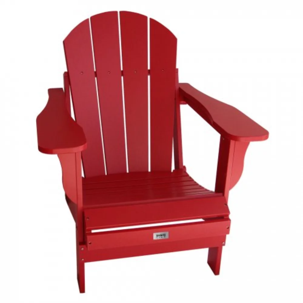 Adult Resin Folding Adirondack Chair - Red