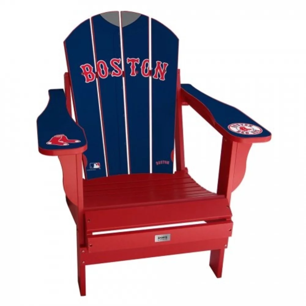 Chaise pliante en résine Adirondack MLB - Boston Red Sox, rouge