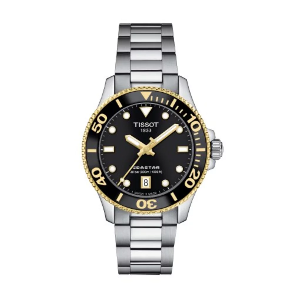 Seastar 1000 - Yellow Gold, Black, Stainless Steel