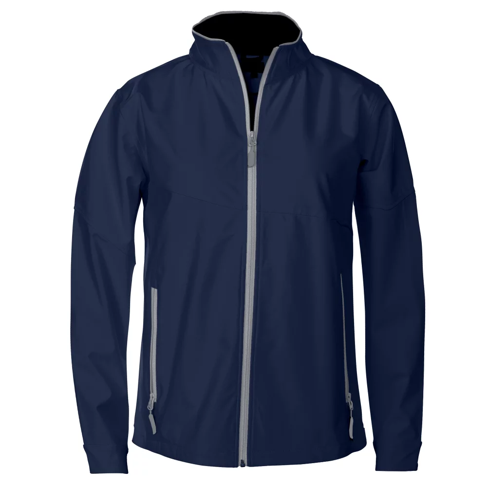 Veste légère pour homme avec doublure en maille thermocollée et panneau arrière contrastant en couleur.