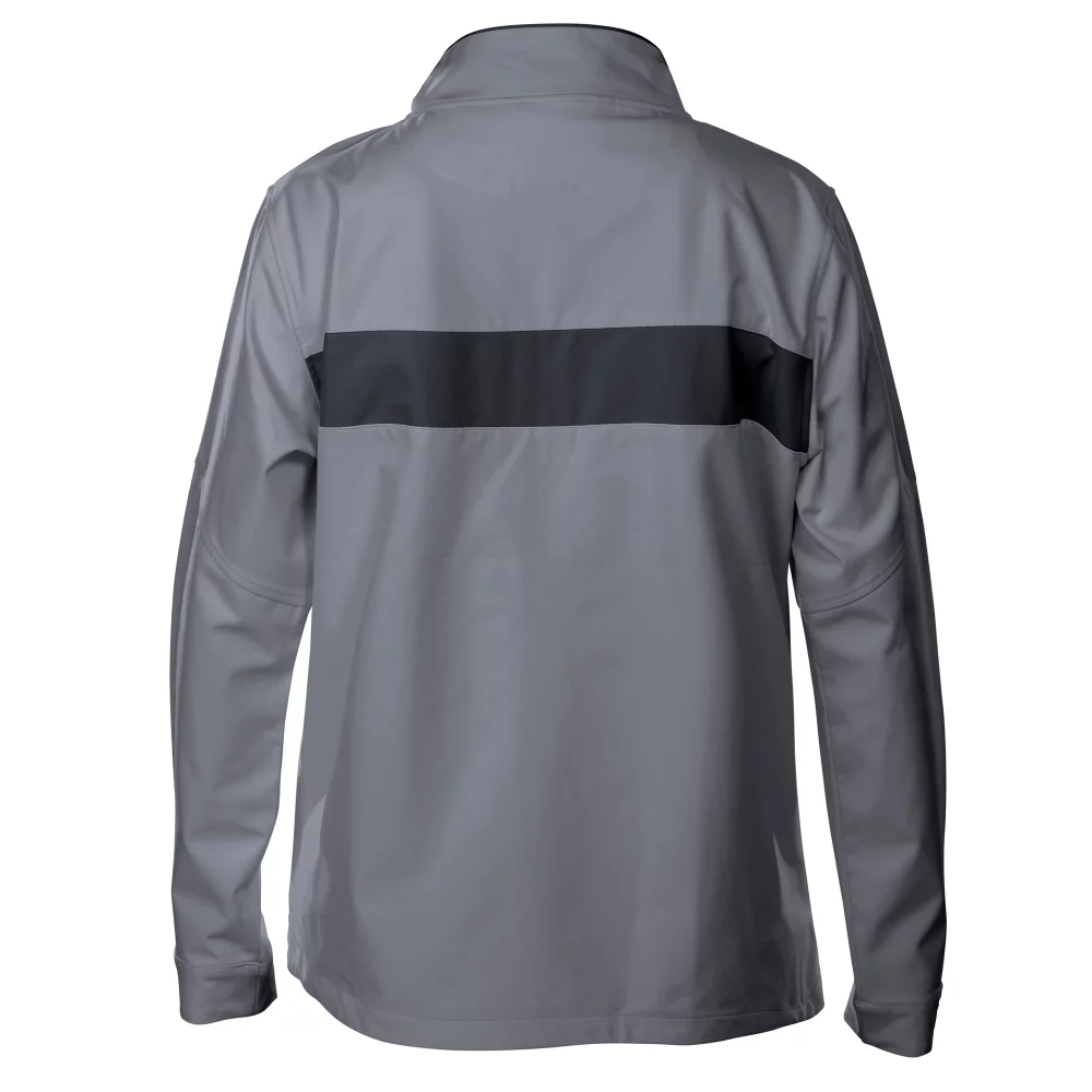 Veste légère pour homme avec doublure en maille thermocollée et panneau arrière contrastant en couleur.