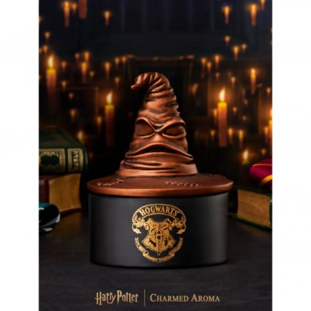 Harry Potter Sorting Hat Candle - 925 Sterling Silver Hogwarts Necklace Collection - Copper/Black, S