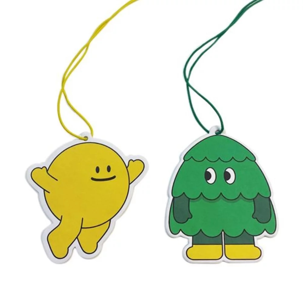 Désodorisant en papier de couleur pleine personnalisé de taille/forme spéciale