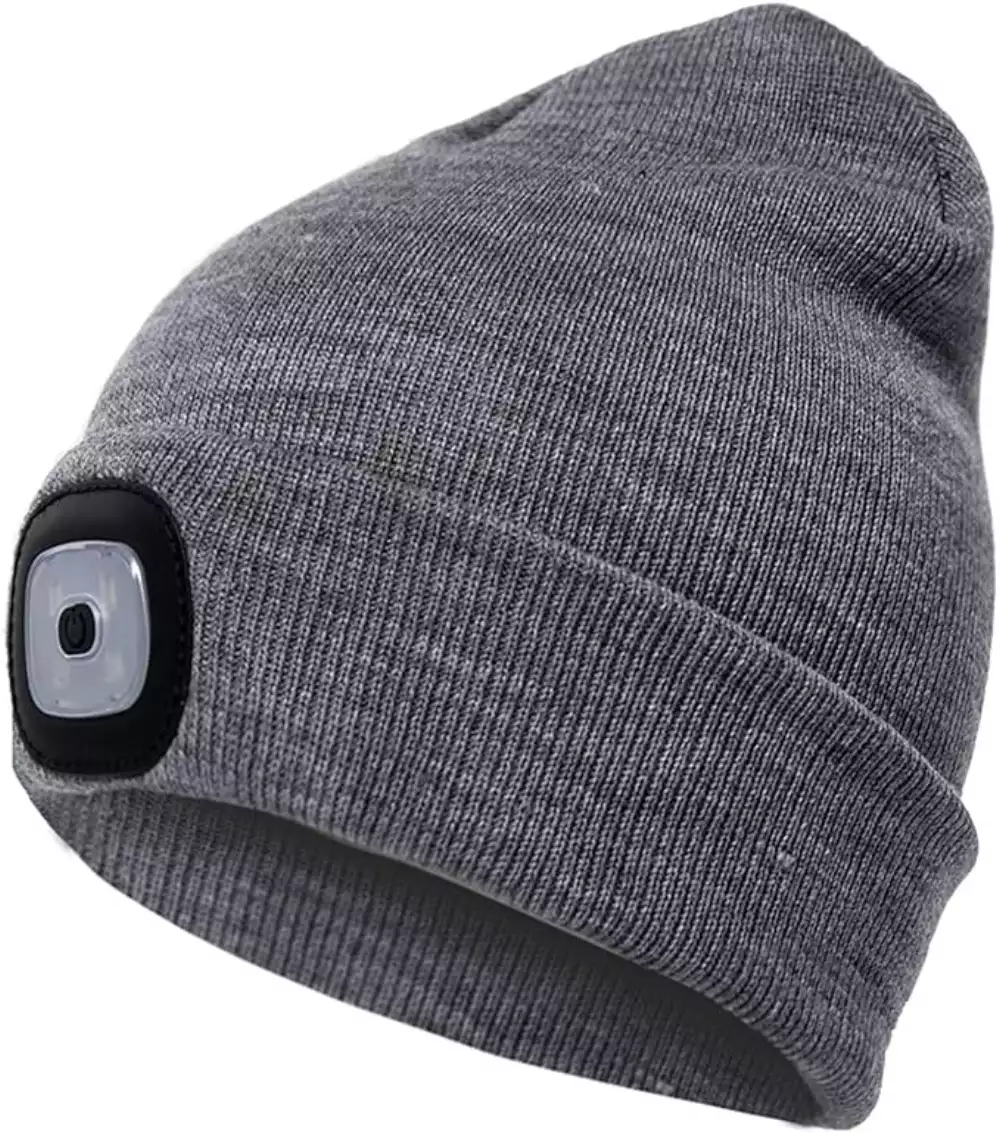 Bonnet avec lumière LED rechargeable