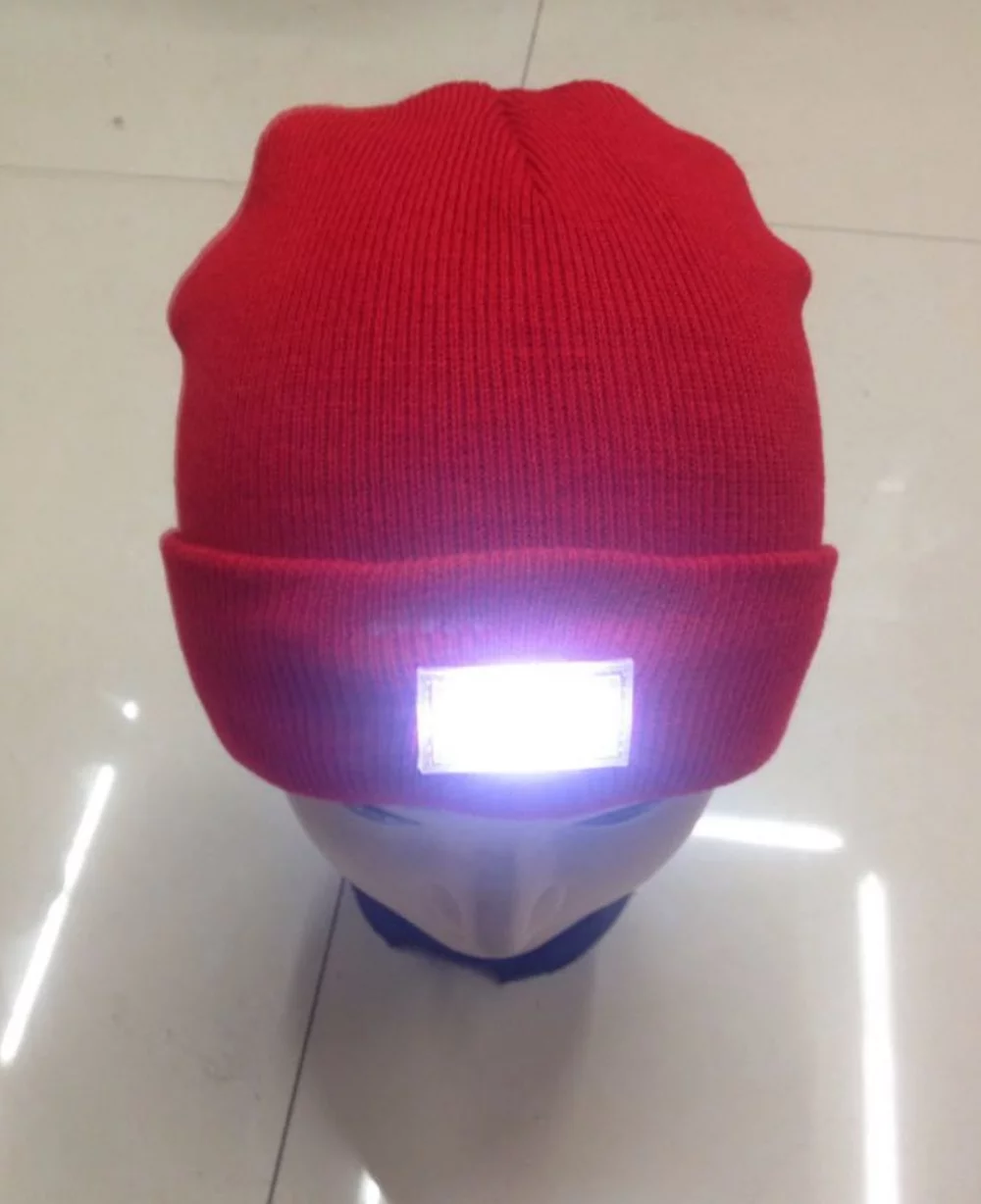 Bonnet avec lumière LED