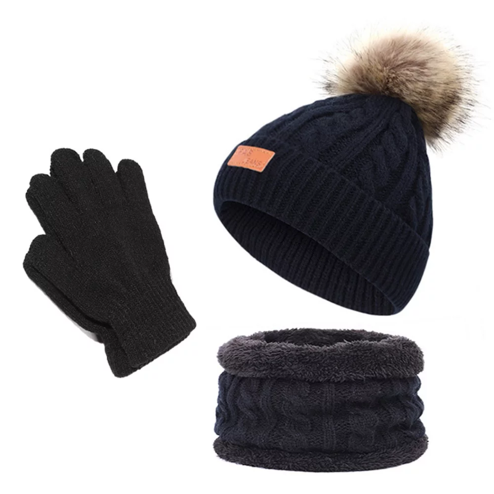 Ensemble bonnet, écharpe et gants d'hiver pour enfants
