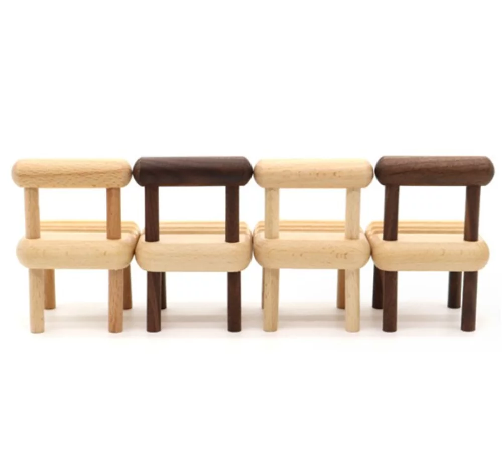 Support de téléphone portable créatif en bois