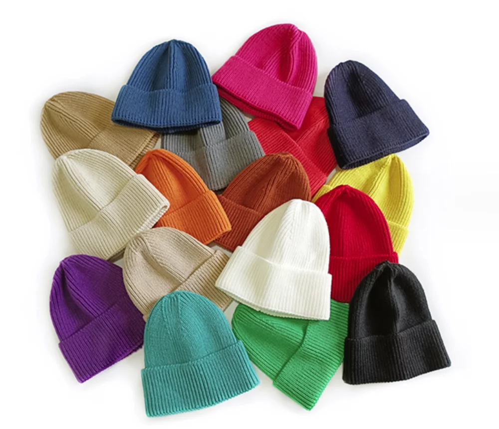 Fashion Style Solid Color Knit Beanie