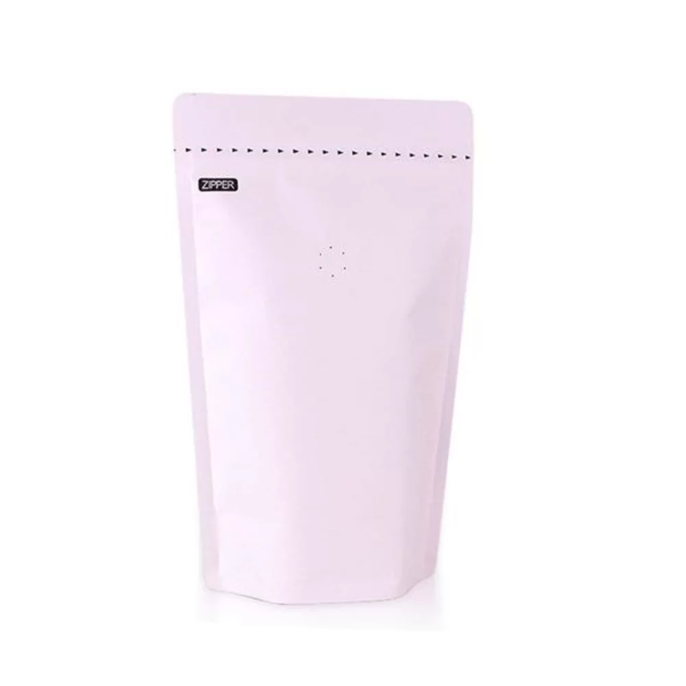 Pochette à café debout avec fermeture éclair Kraft