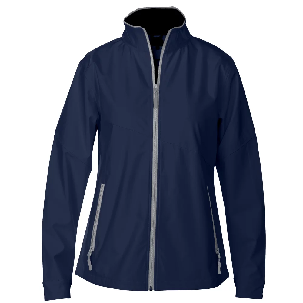 Women's Lightweight Performance Jacket w/Bonded Mesh Lining & Contrast Color Back Insert Panel