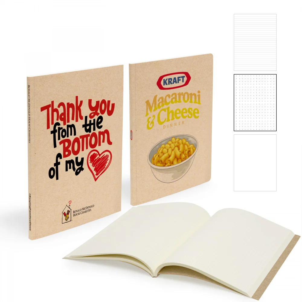 Medio Perfect Bound Notebook 5" X 7" With 150 Pages