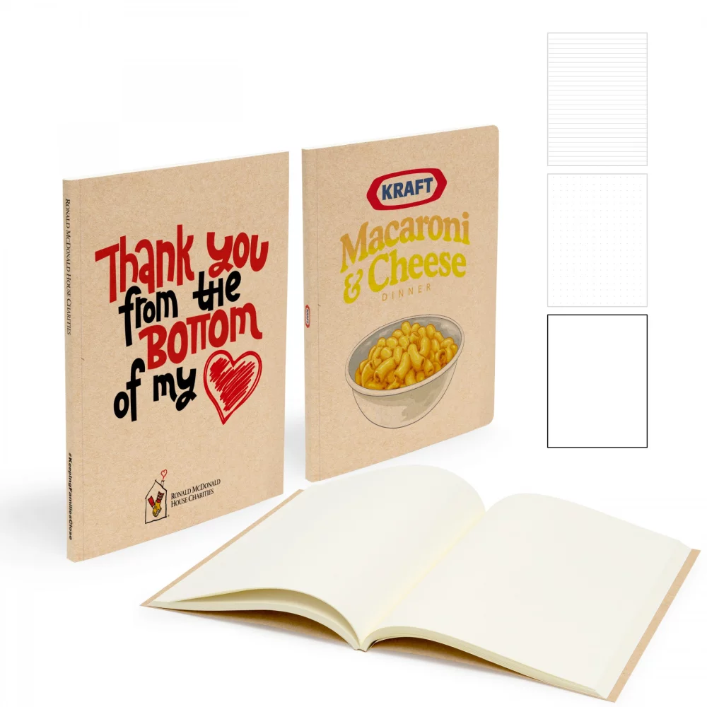 Medio Perfect Bound Notebook 5" X 7" With 150 Pages