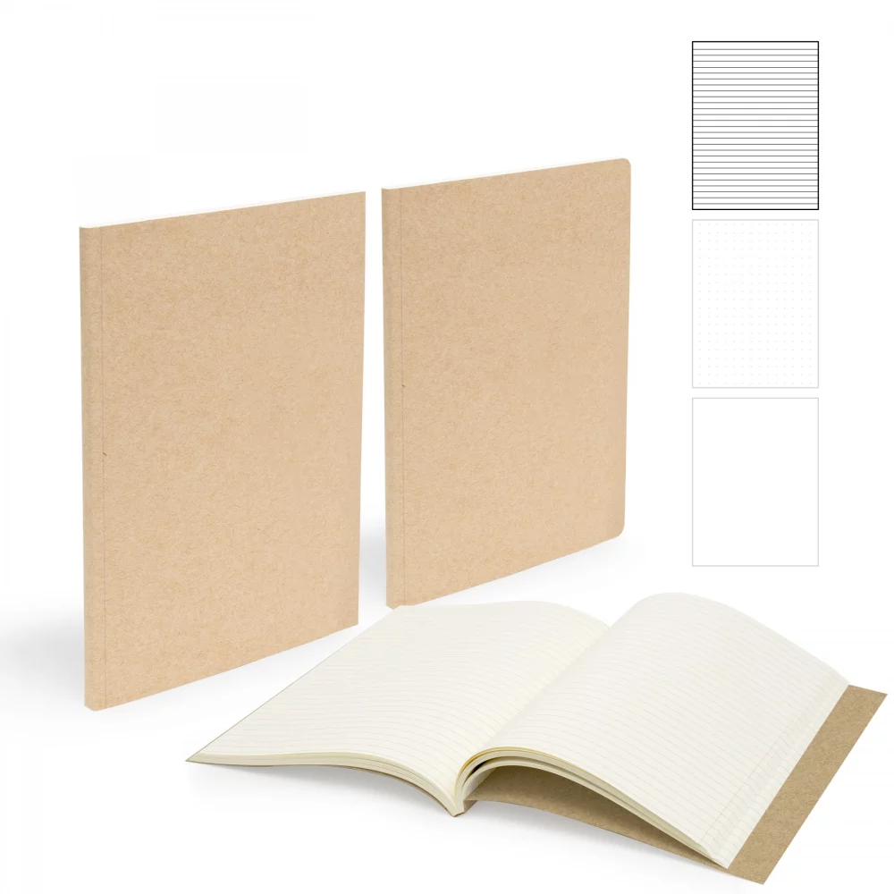Cahier à reliure parfaite puissant de 7" x 9" avec 150 pages