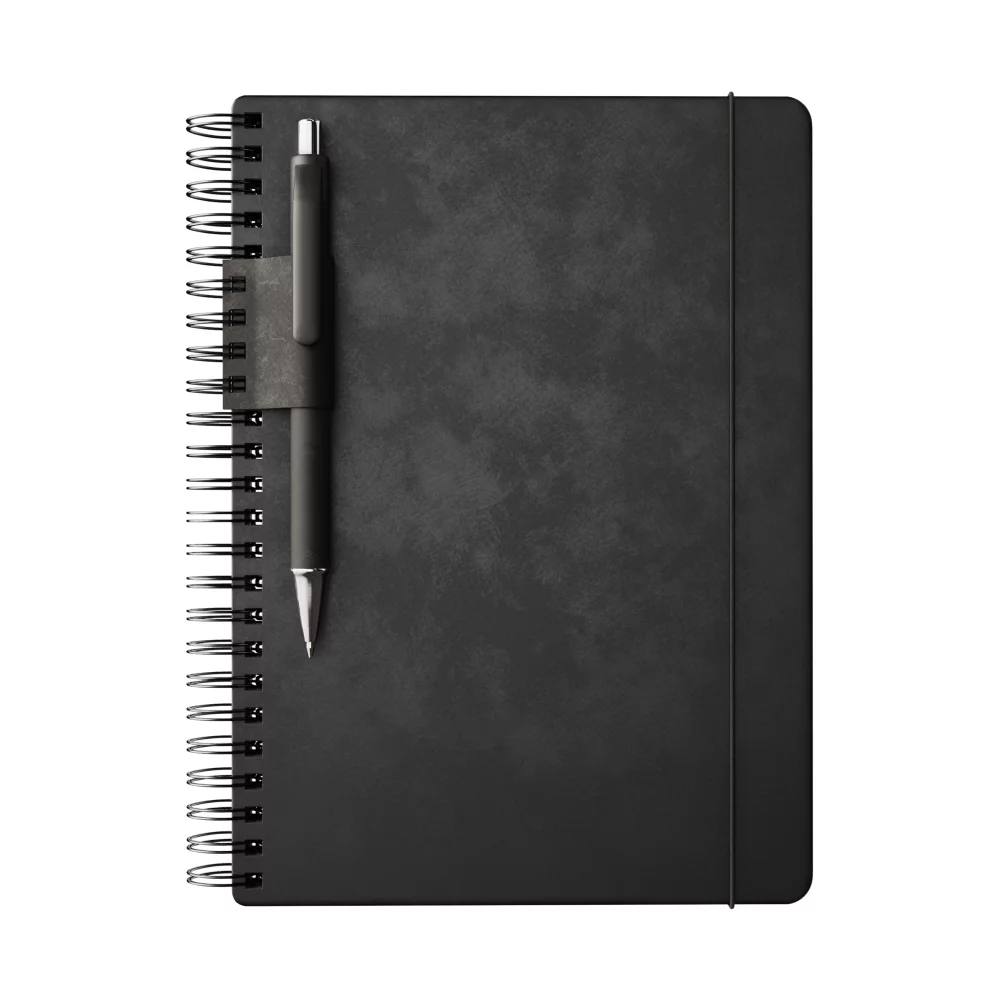 Combinaison de stylo et de journal en spirale Preston