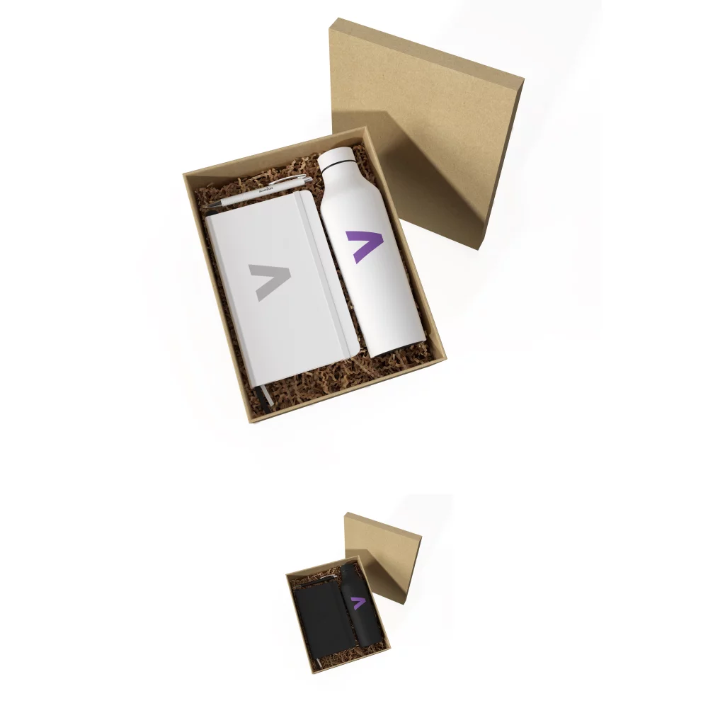 Ensemble cadeau Bright Horizons de 3 pièces dans une boîte cadeau écologique