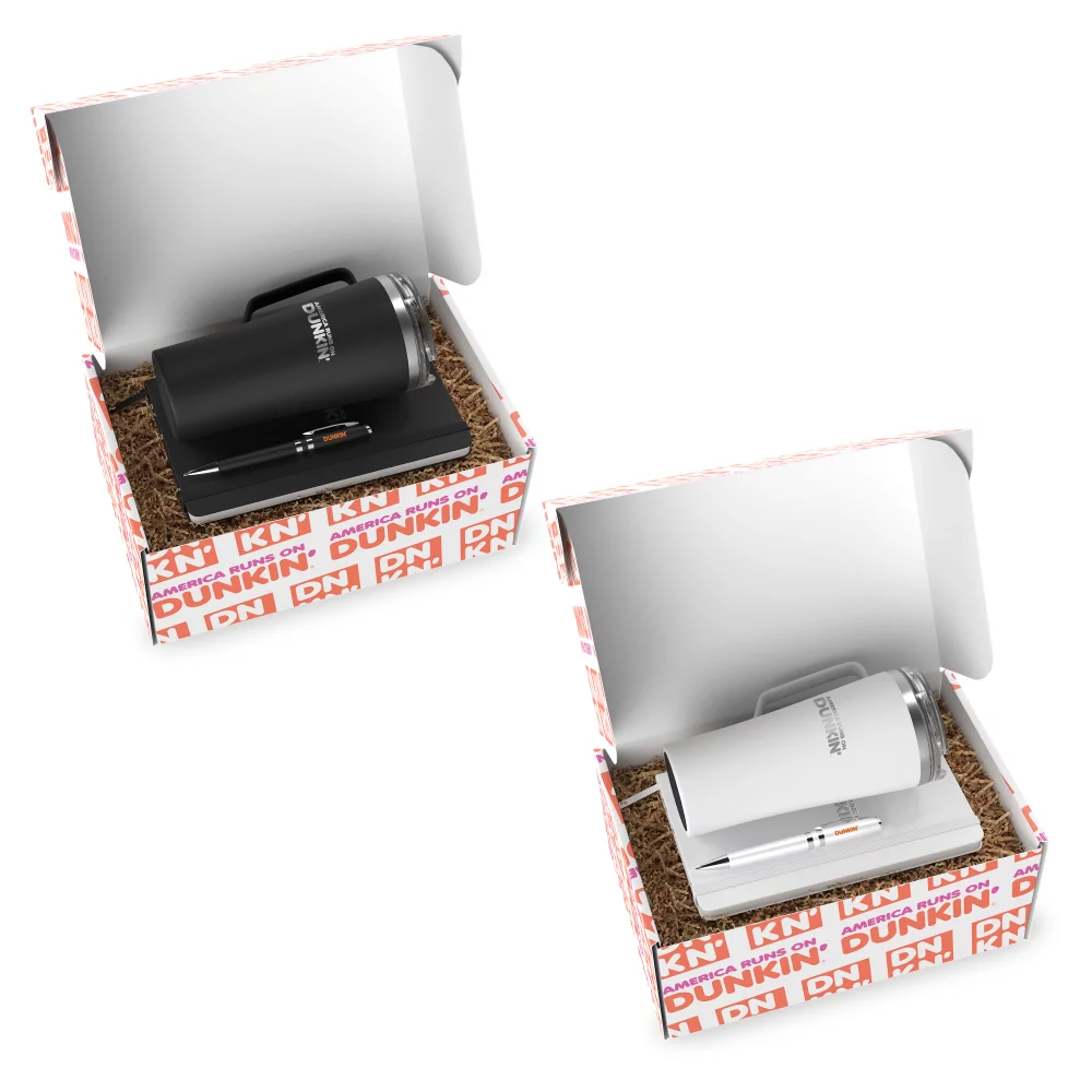 Ensemble cadeau Sip N Script de 3 pièces dans une boîte cadeau écologique