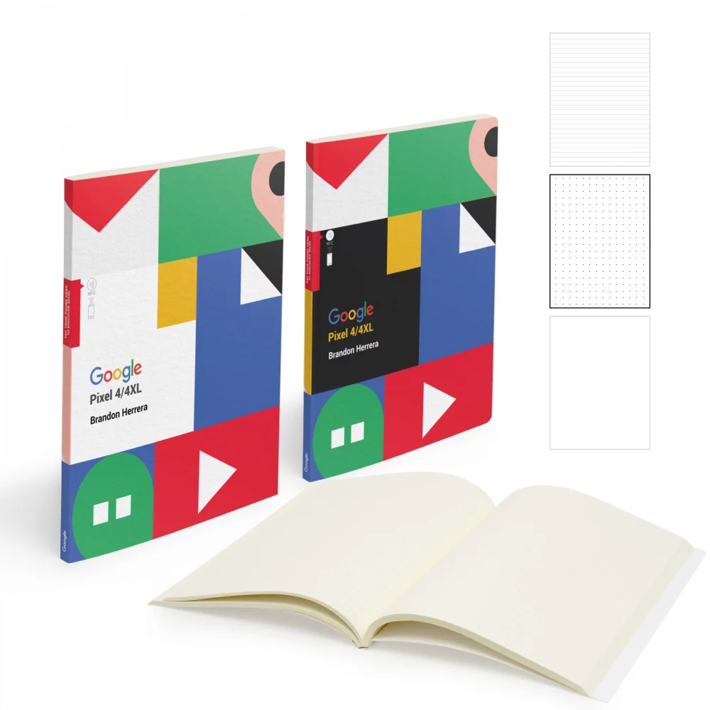 Cahier à reliure parfaite puissant de 7" x 9" avec 150 pages