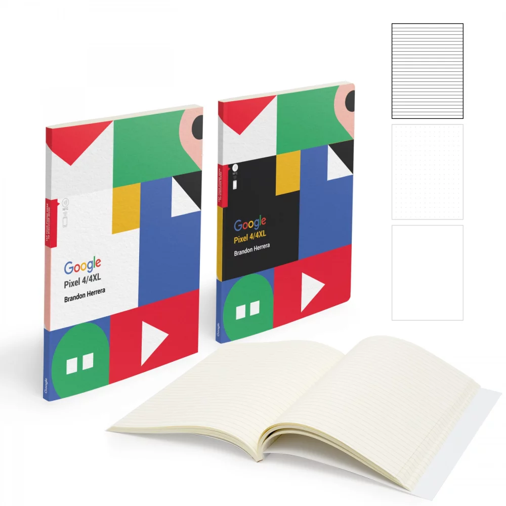 Cahier à reliure parfaite puissant de 7" x 9" avec 150 pages