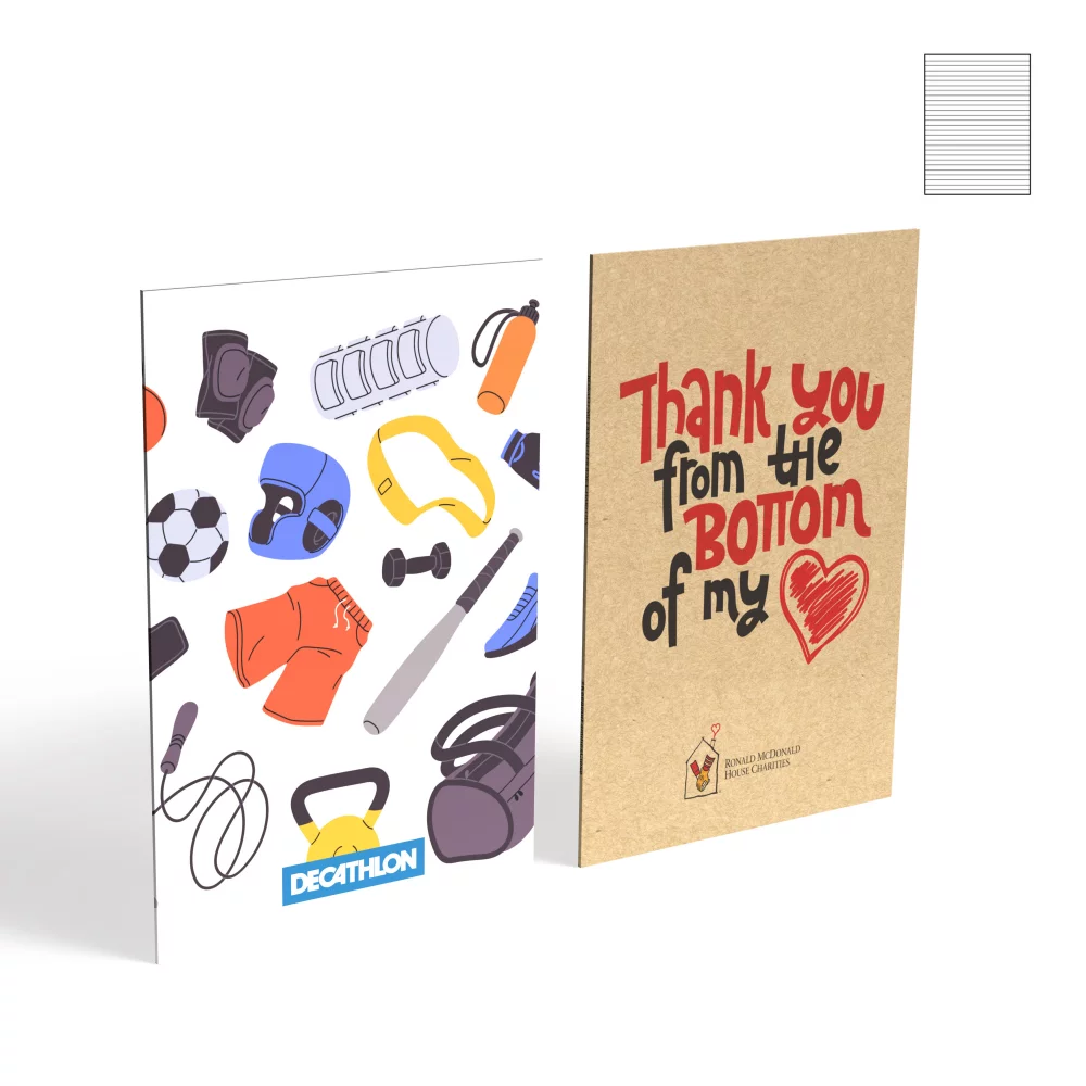 Magna Perfect Bound Notebook 5.5" X 8.25" With 56 Pages