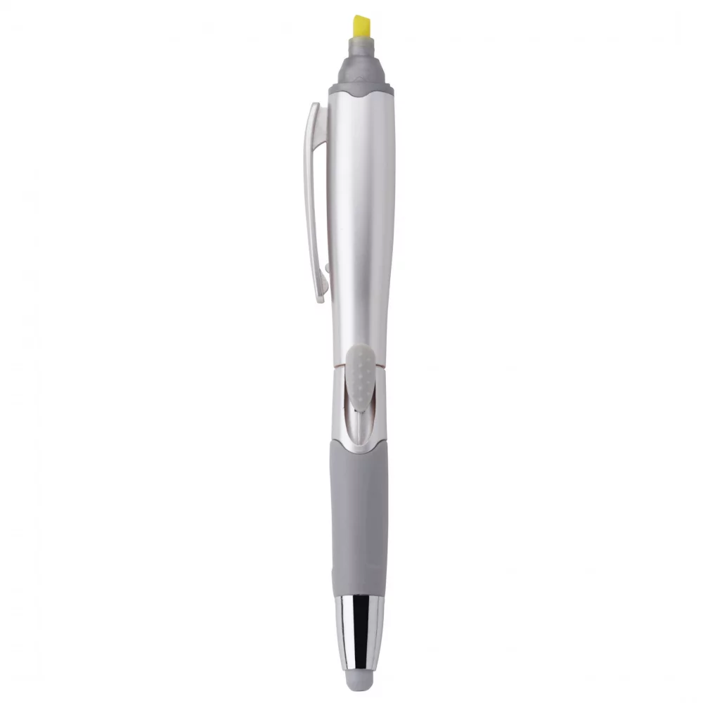Stylo à bille/surligneur/stylet 3-en-1 Blossom-Stylus