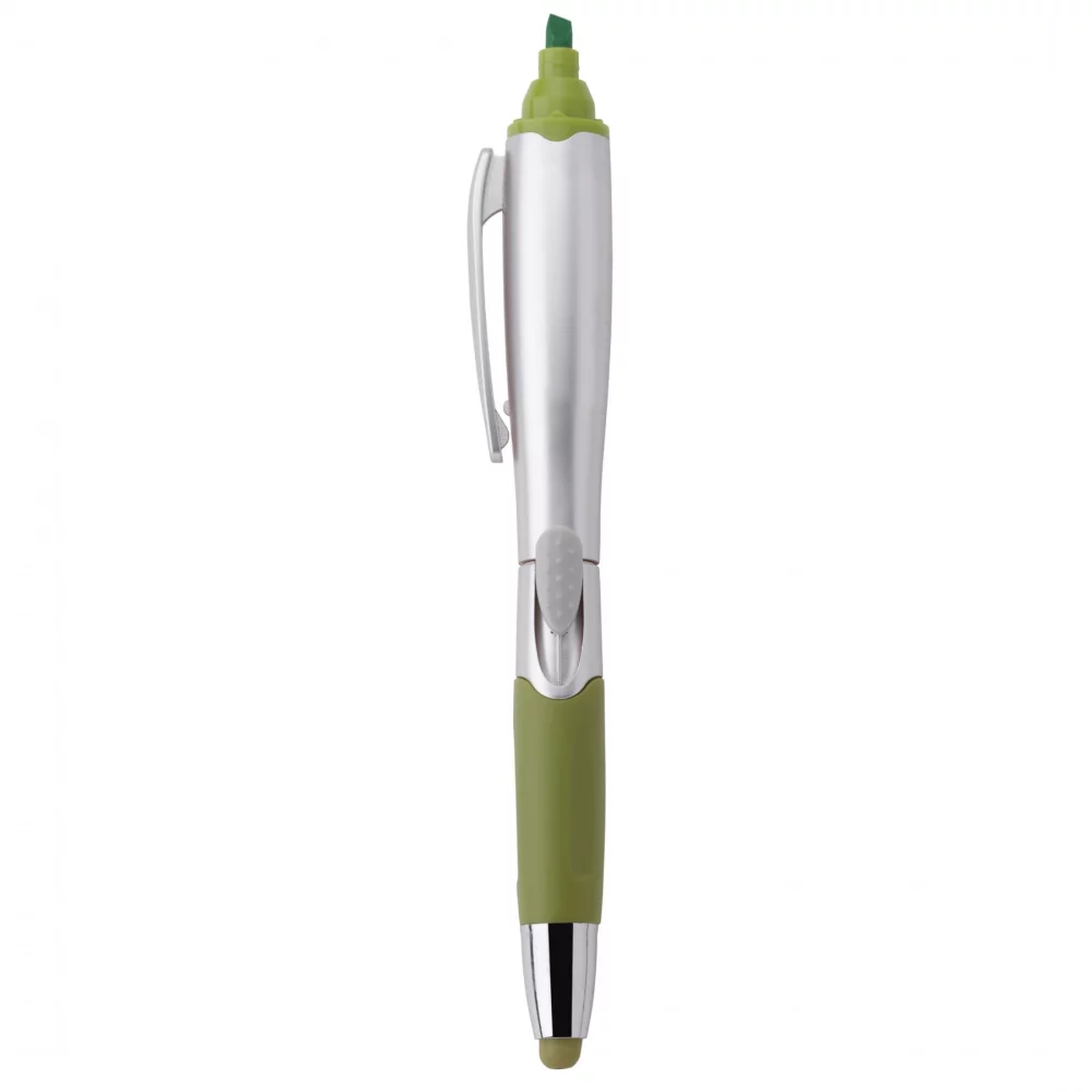 Stylo à bille/surligneur/stylet 3-en-1 Blossom-Stylus