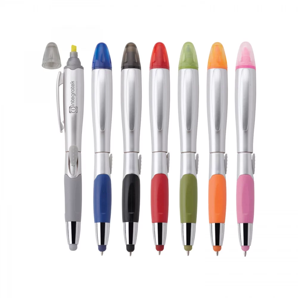 Blossom-Stylus 3-In-1 Ballpoint Pen/Highlighter/Stylus