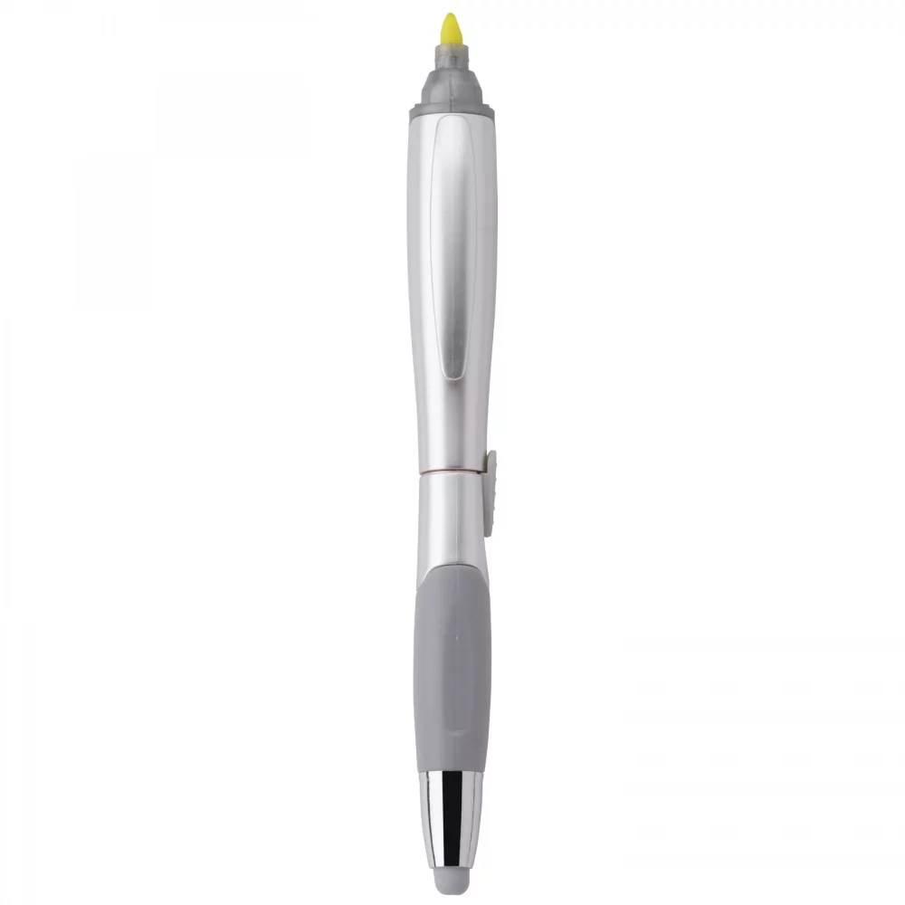 Stylo à bille/surligneur/stylet 3-en-1 Blossom-Stylus
