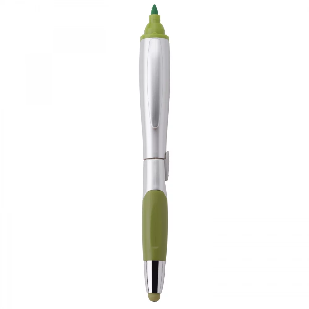 Stylo à bille/surligneur/stylet 3-en-1 Blossom-Stylus