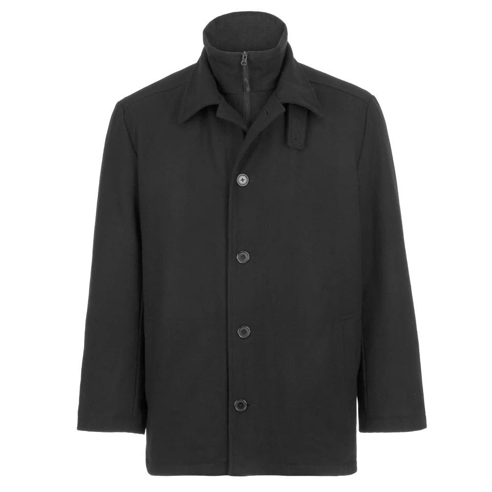 Manteau en laine mélangée lourde pour homme