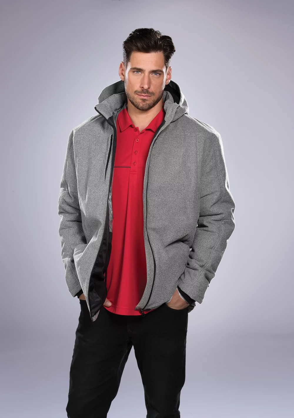 Veste de stade pour hommes avec technologie de chaleur