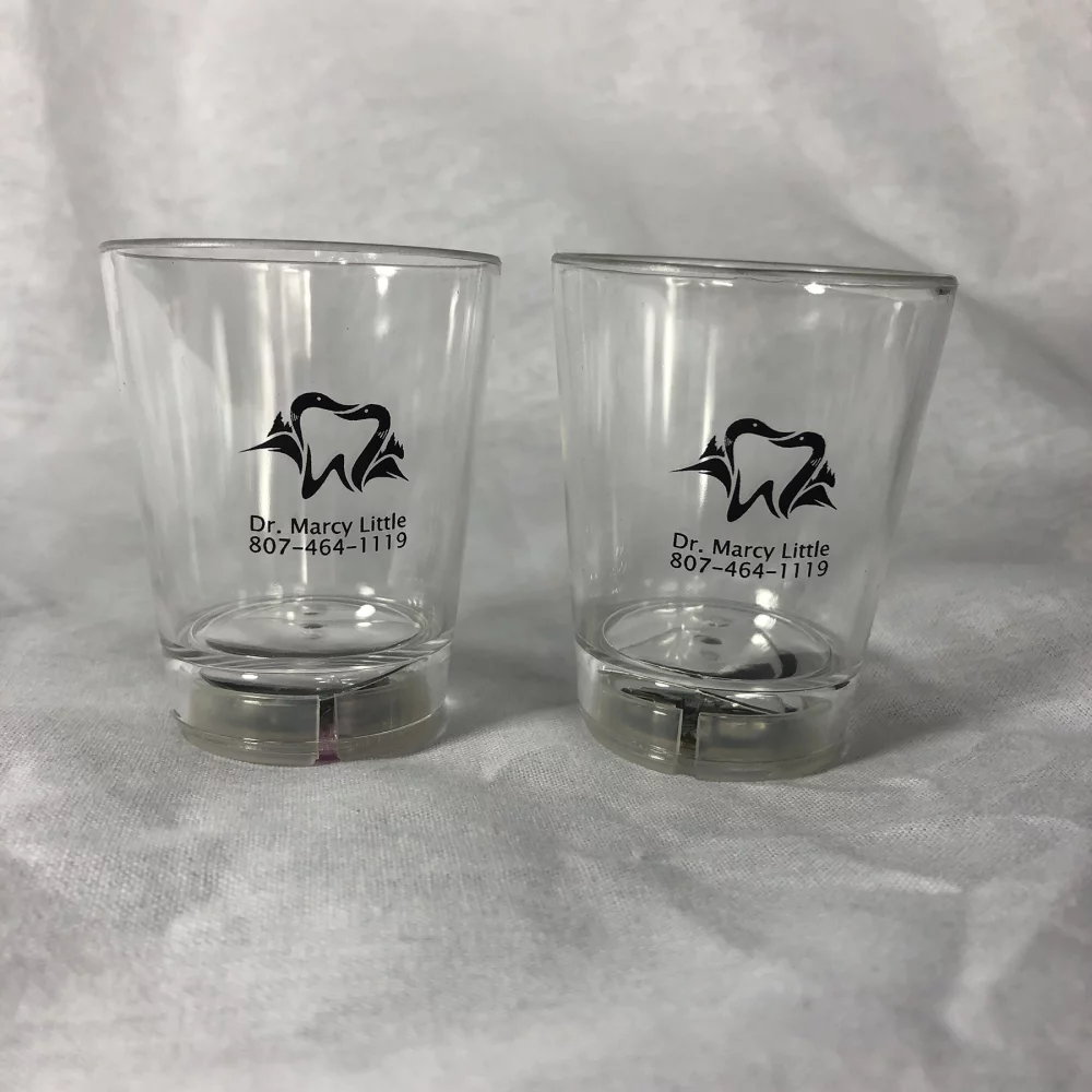 12 Oz. Blue Light Up Glass