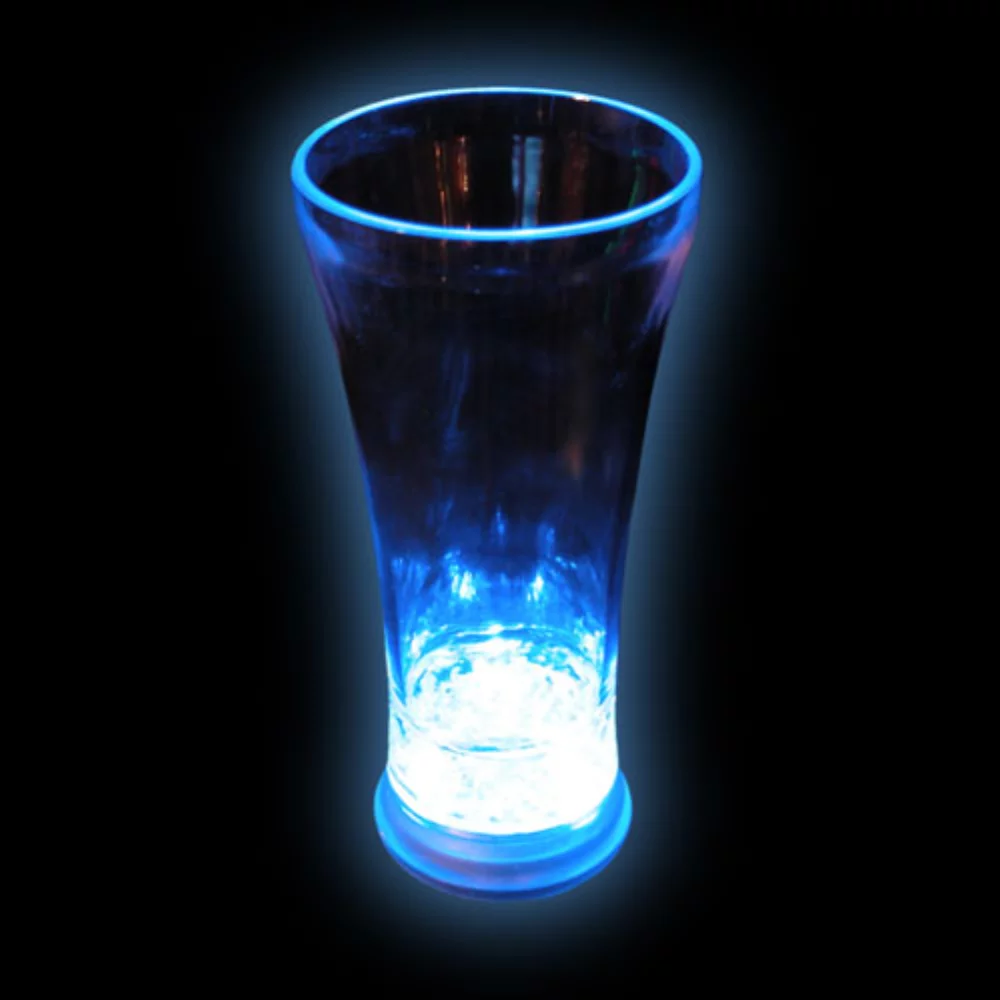 12 Oz. Blue Light Up Glass