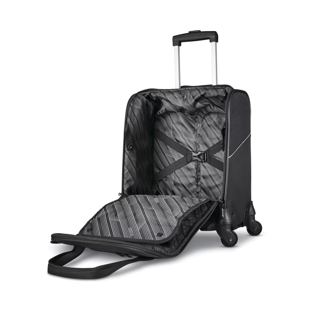 American Tourister® Zoom Turbo Spinner Bagage Cabine Sous-Siège - Noir