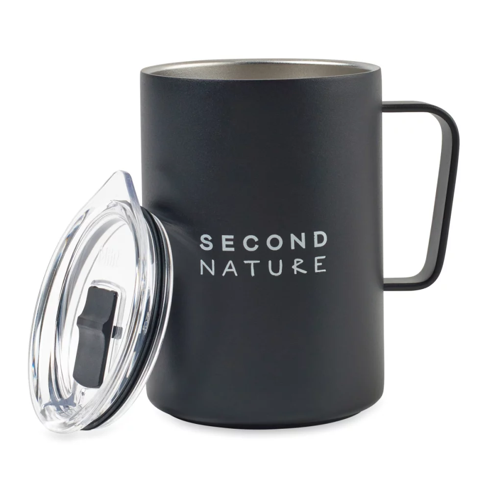Tasse de camping isolée sous vide MiiR® - 16 oz - Poudre noire