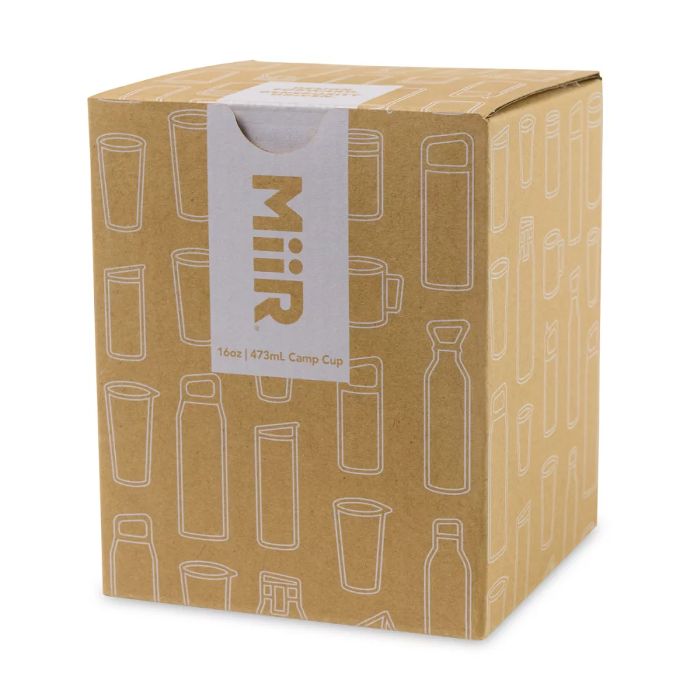 Tasse de camping isolée sous vide MiiR® - 16 oz - Poudre noire