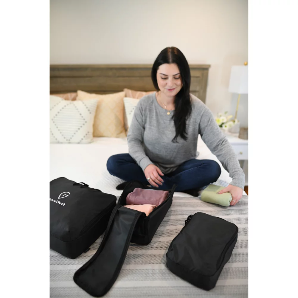 Renew rPET 3 Piece Packing Cube Set - Black