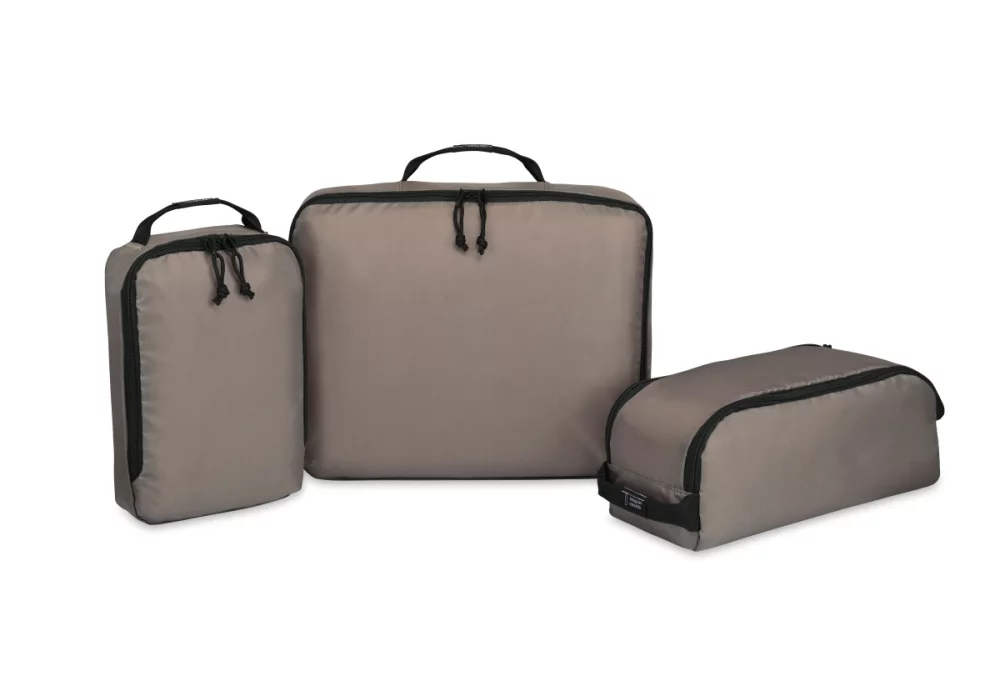 Renew rPET 3 Piece Packing Cube Set - Brindle
