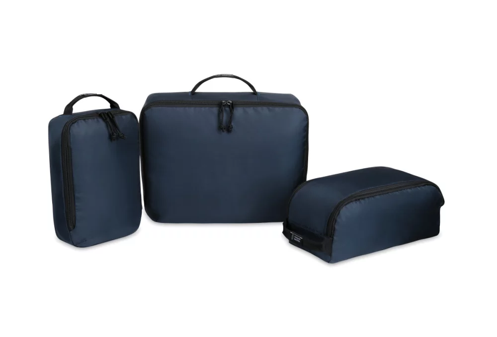 Renew rPET 3 Piece Packing Cube Set - Navy