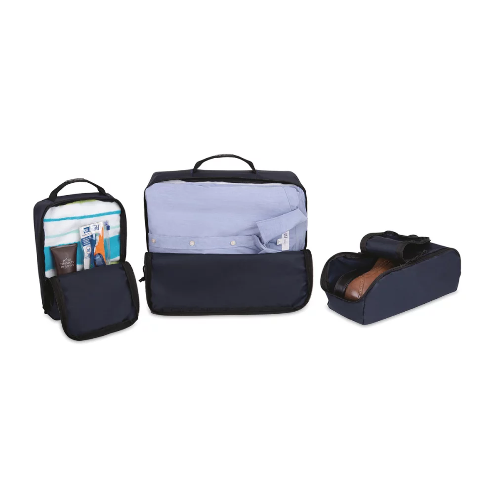 Renew rPET 3 Piece Packing Cube Set - Navy