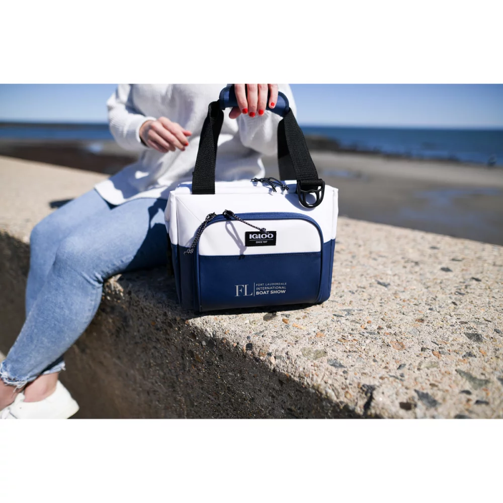 Igloo® Seadrift™ Snap Down 12 Can Cooler - Marine-Blanc