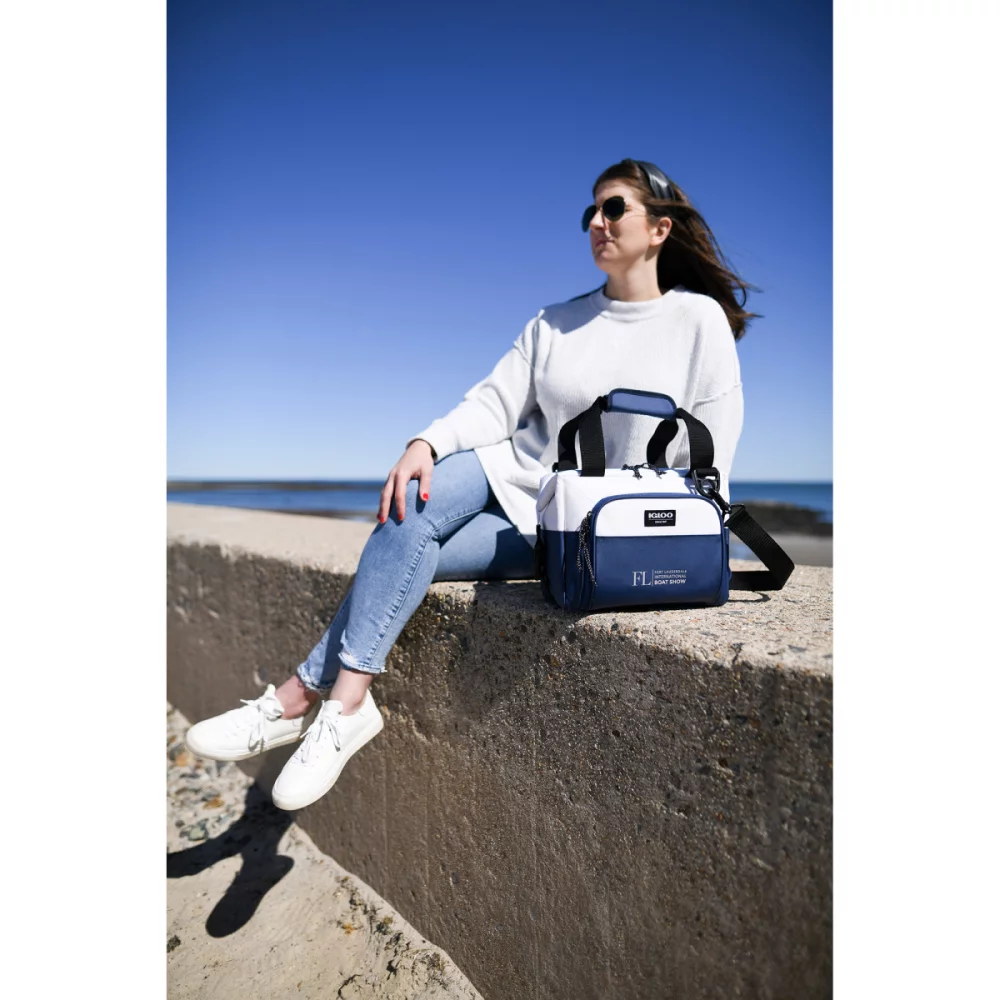 Igloo® Seadrift™ Snap Down 12 Can Cooler - Marine-Blanc