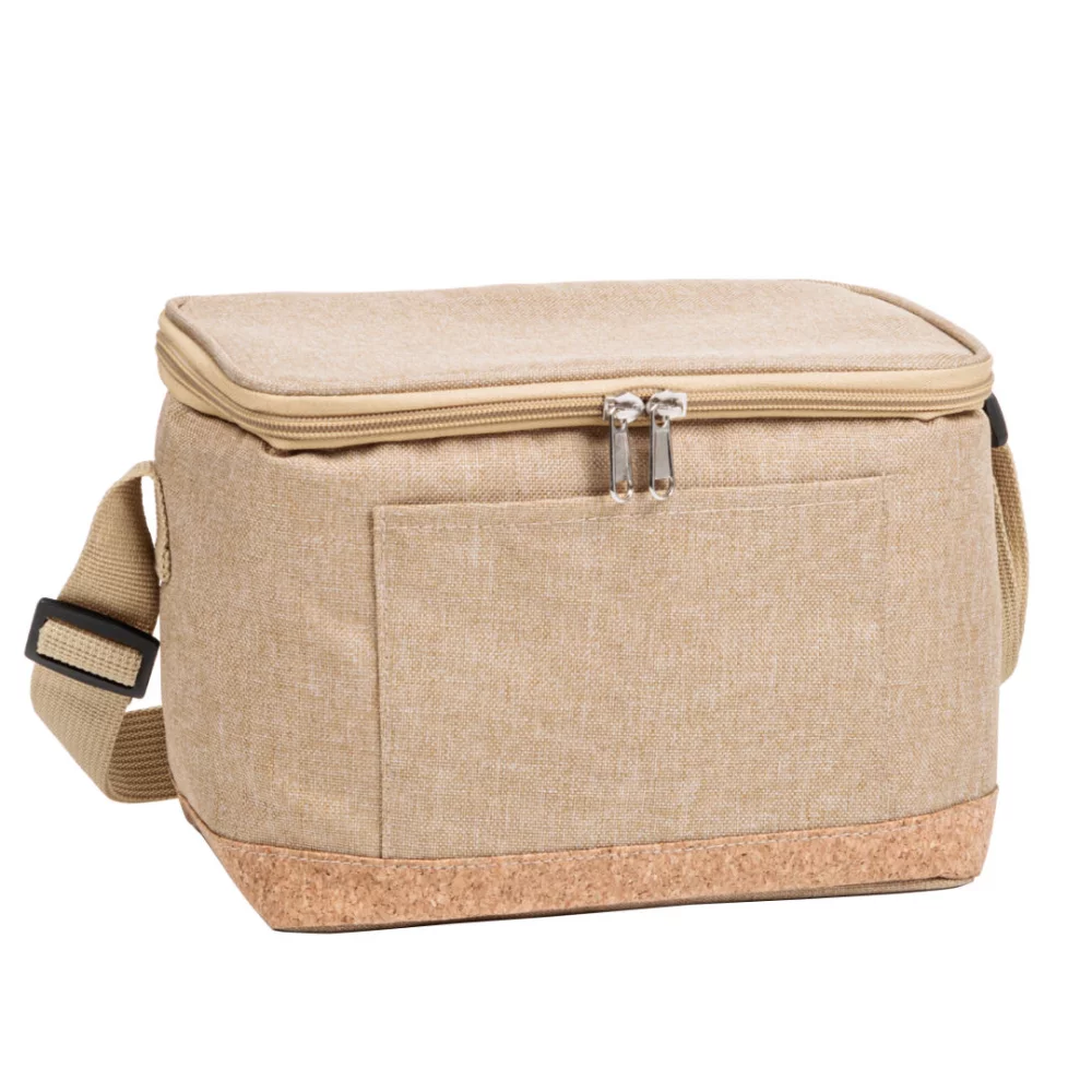 Sac isotherme naturaliste avec fond en liège - beige