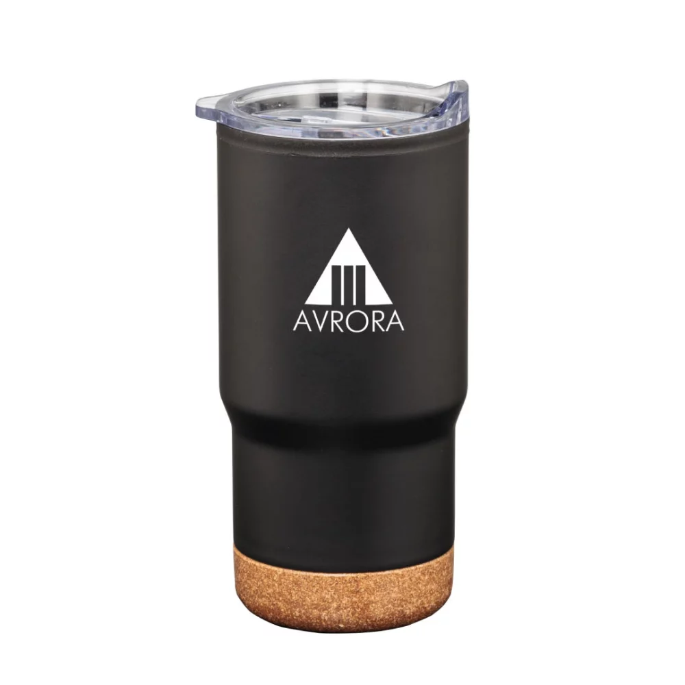 Donana SS Tumbler avec base en liège - 20 oz Noir