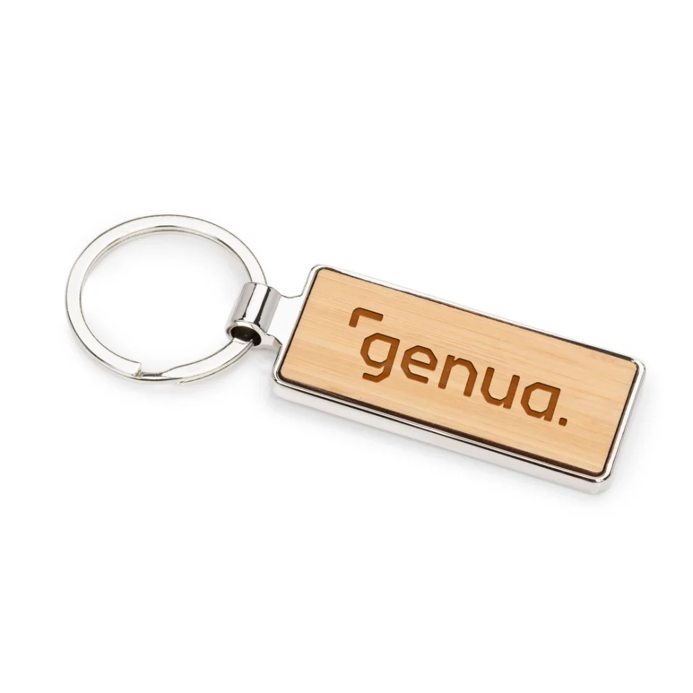 Kerins Rectangle Keychain - Bamboo