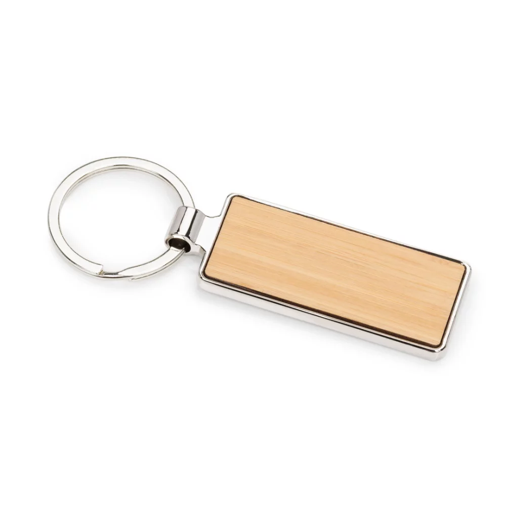 Kerins Rectangle Keychain - Bamboo