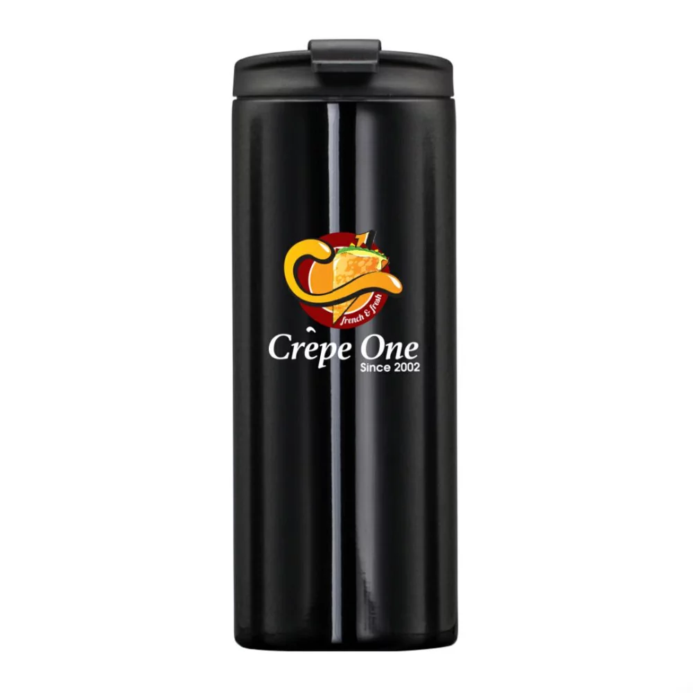 Le gobelet à double paroi Renzi - 12 oz noir