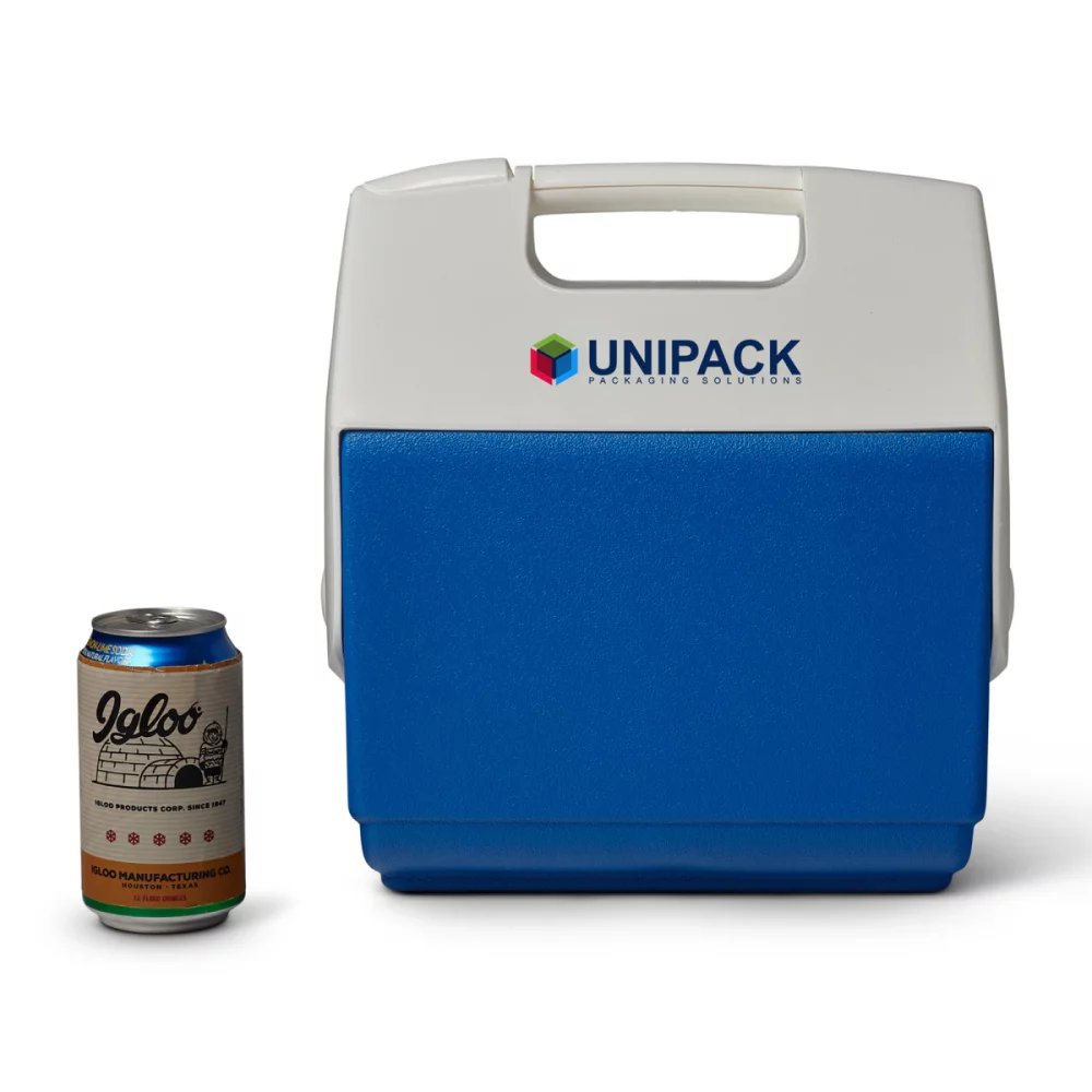 Igloo® Playmate Pal™ 7 Qt Cooler - White-Majestic Blue