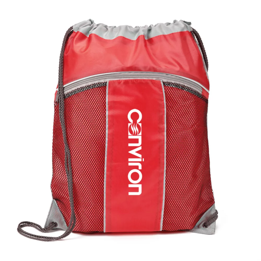 The Leader Drawstring Bag - Red